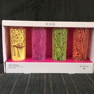 Lily Pulitzer glass tumblers